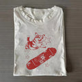 Corgi Dog Skateboard T-shirt