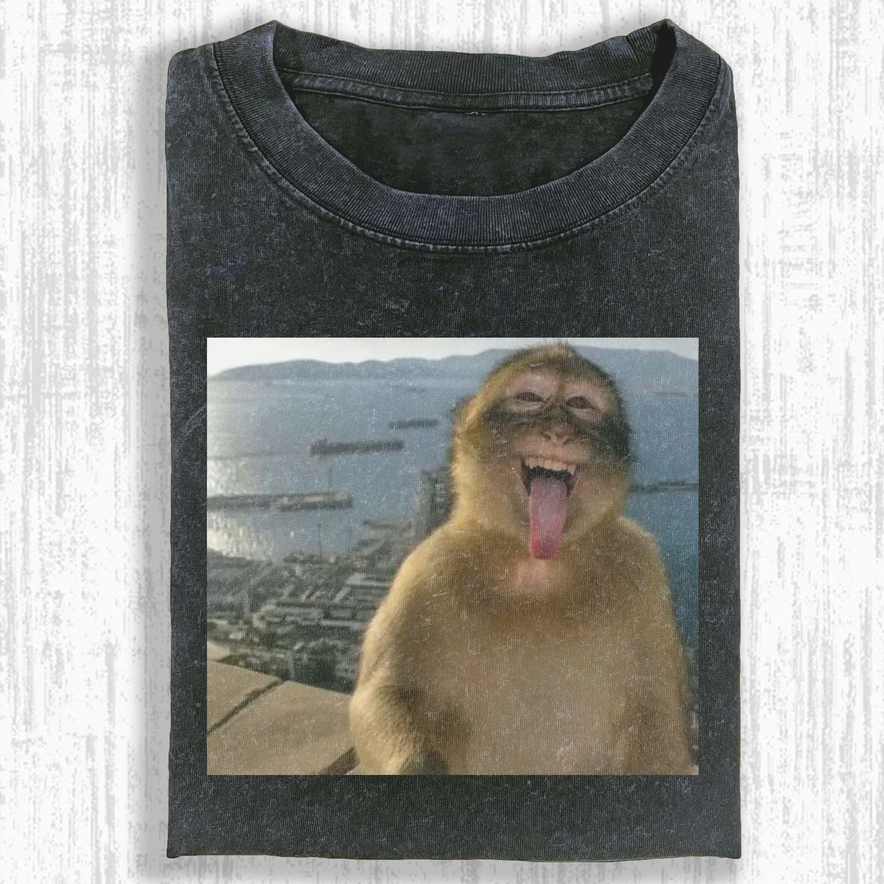 Wacky Monkey Laughing Graphic T-Shirts