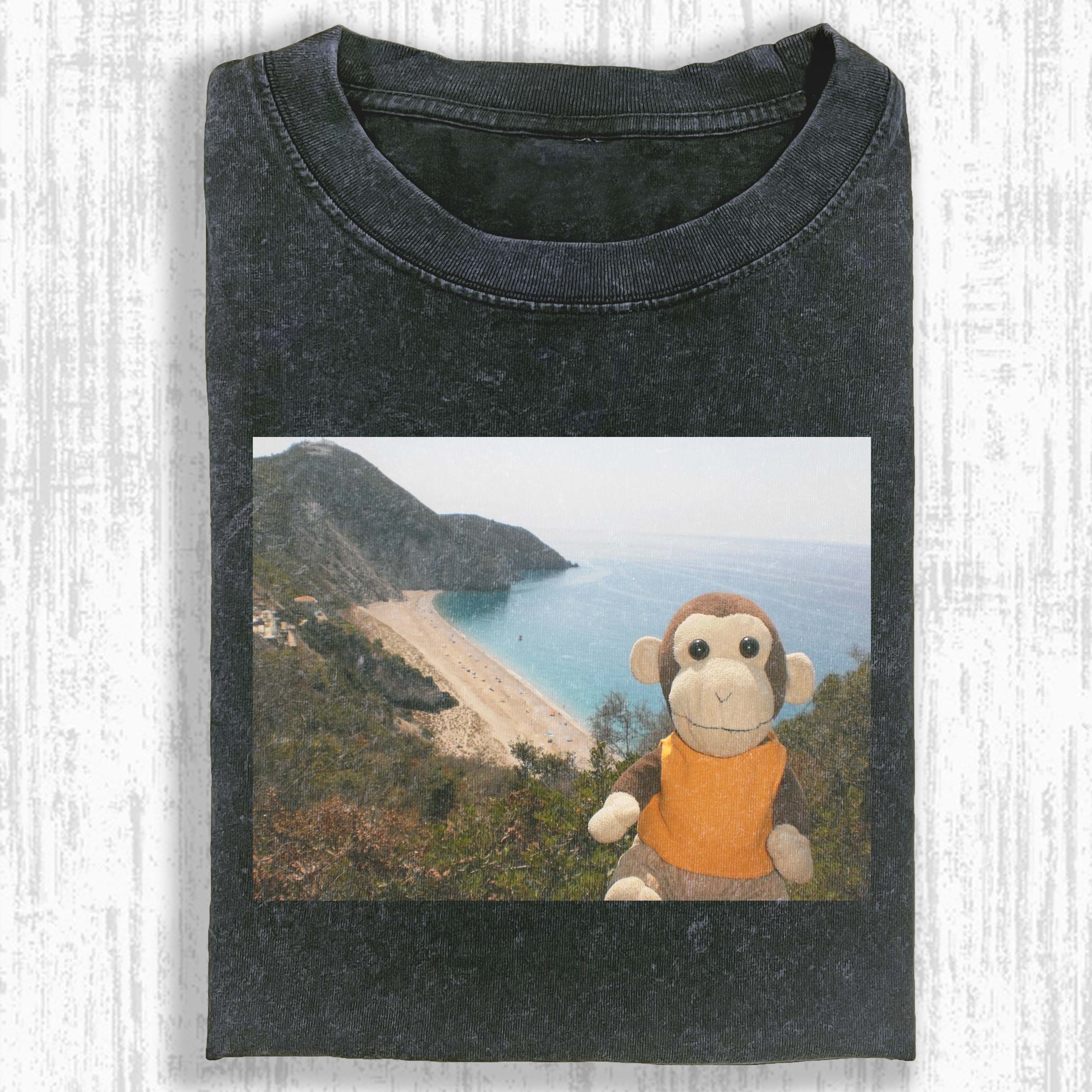 Monkey Doll Traveling Graphic T-Shirts