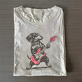 Vintage Dachshund Dog Playing Guitar T-shirt
