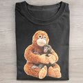 Doll Hugs Monkey Punch Baby Graphic T-Shirt