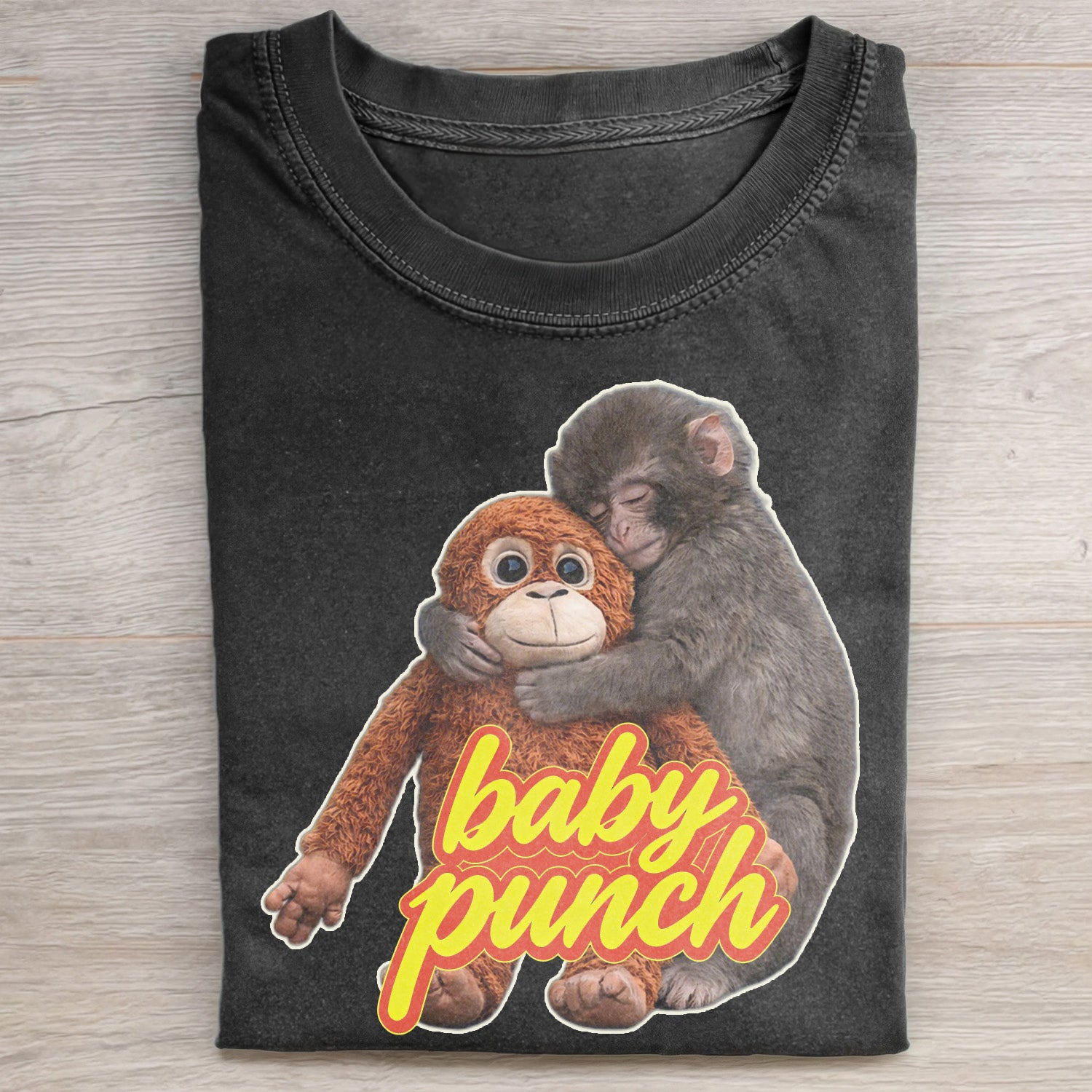 Baby Punch Monkey Printed T-Shirts