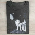 Retro Smoking Cat Meme Pattern T-shirt