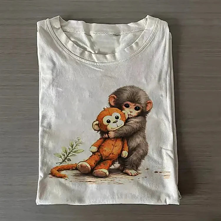 Comic Monkey Punch T-shirt