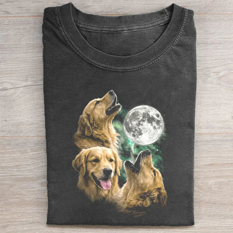 Three Golden Retrievers Dog T-shirts